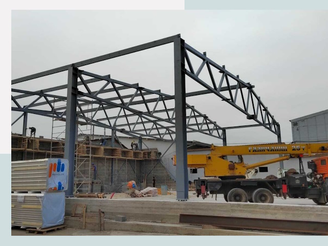 Строительство цехов в Ангарске