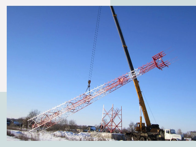 Строительство башен связи в Ангарске от 616 руб.