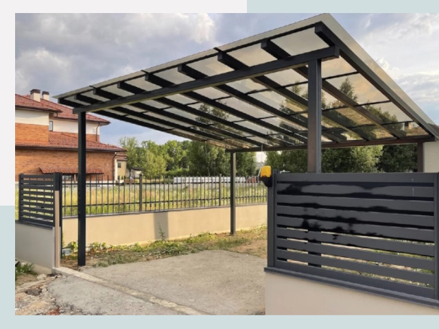 Металлические навесы в Ангарск от 616 руб. за м²