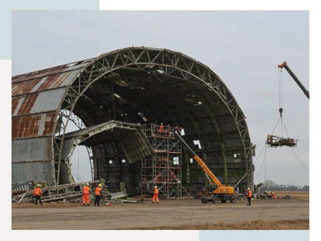 Демонтаж ангаров в Ангарске
